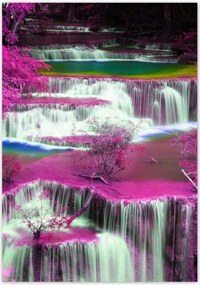 Poszterek 70x100 Lila vízesés