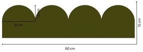 PIPPER. Textil öntapadó tapéta - Mini Ív - Khaki színű Szín: Sötét