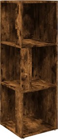 vidaXL füstös tölgy színű szerelt fa sarokszekrény 33 x 33 x 100 cm