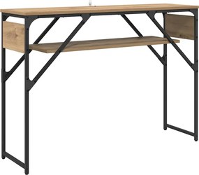 vidaXL Konzolasztal Artisan tölgy 105x30x75cm Faanyag