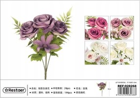 Műrózsa csokor, virág dekoráció 30 cm