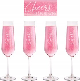 Preperso Brilliant pezsgőspohár szett 4 db-os 0.20 felirattal