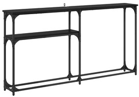 Konzolasztal Musta tammi 145x22.5x75cm Faanyag