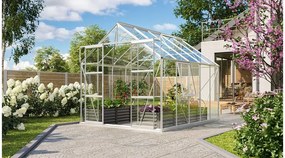 üvegház VITAVIA URANUS 8300 tiszta üveg 3 mm ezüst színű LG1036