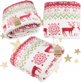 Ünnepi takaró 160 x 200 cm meleg Puha karácsonyi nagy Norvég kellemes