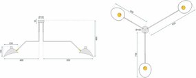 MORETTI MO5339 REACH Loft Mennyezeti Lámpa E27 IP20