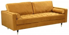 COZY VELVET sárga bársony kanapé