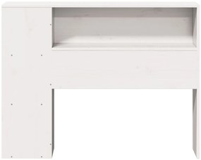 fehér tömör fenyőfa fejtámla tárolóval 90 cm