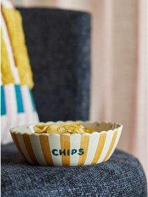 Sárga-krémszínű kerámia tál ø 24 cm Chip – Bloomingville