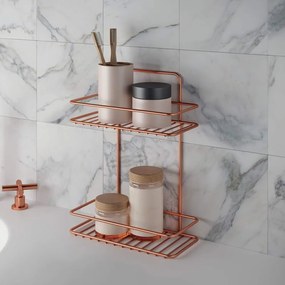 Copper kétszintes fürdőszobai polc - Metaltex