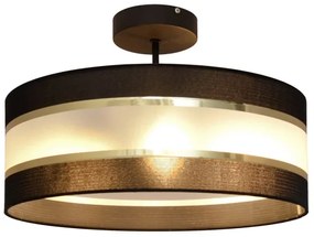 Csillár rúdon HELEN 3xE27/15W/230V fekete/arany