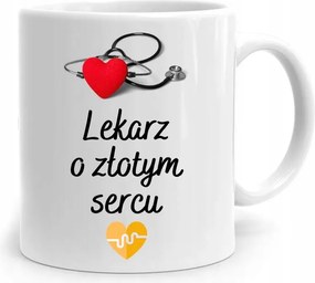 Ajándék Bögre Orvosnak Arany Szívvel, fényképes nyomattal