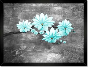 Poszterek keretben 40x30 Türkiz magnólia