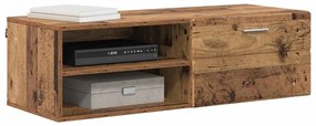 TV szekrény fiókkal Régi fa 100.5 x 39 x 30 cm Faanyag