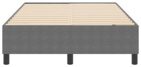 Boxspring Ágy Világosszürke 120x200 cm Bársonyszövet