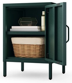 Éjjeliszekrény MIA, 424 x 595 x 400 mm, Modern: palack zöld szín