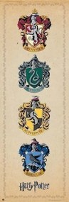 Plakát Harry Potter - House Crests