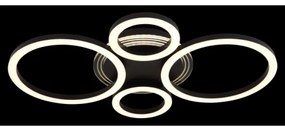 Globo 48039-40 LORETTA LED mennyezeti lámpa 40W, 35,5x53 cm, fekete