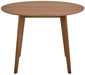 MAZZONI EXPORT ROXY Természetes Dió - RETRO KEREK FA ASZTAL KONYHÁBA/ÉTKEZŐBE