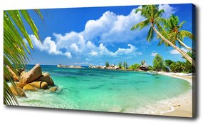 Vászon nyomtatás Seychelles strand oc-37245256