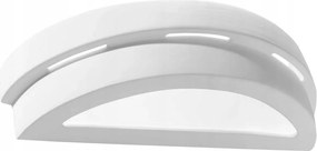 Fali lámpa kerámia üveg fehér félkör alakú felső-alsó 40 cm Sollux