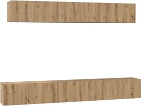 vidaXL TV szekrény garnitúra 5 pcs Artisan tölgy Faanyag