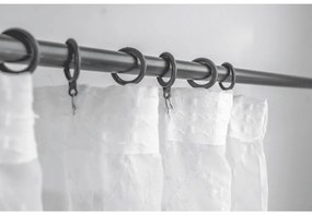 Fehér VINTORA függöny levélmintával 140x250 cm Felfüggesztés: Fém gyűrűk