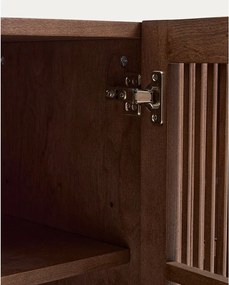 Sötétbarna komód diófa dekorral 181x71,5x42,5 cm Beyla – Kave Home