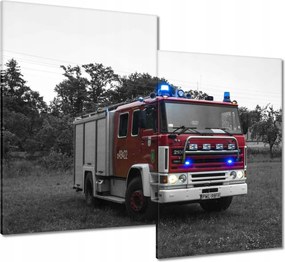 Vászonkép 80x70 Tűzoltóautó