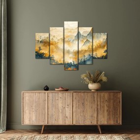 Kép - Hegyek, akvarell (150x105 cm)
