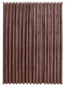 vidaXL antik rózsaszín bársony sötétítőfüggöny kampókkal 290 x 245 cm