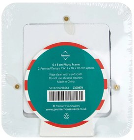 Piros-türkiz fa képkeret szett 2 db-os 12x12 cm Pirate – Premier Housewares