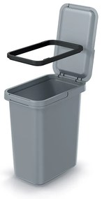 Függő szemetes, 12 l, szürke