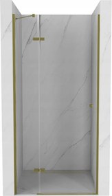 Mexen ROMA zuhany nyíló ajtó zuhanykabinhoz 70 cm, átlátszó üveg / arany, 854-070-000-50-00