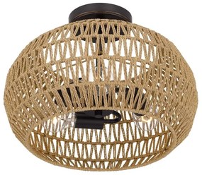 Quoizel QZ-CASABLANCA-3SF-PBZ - Mennyezeti lámpa CASABLANCA 3xE27/60W/230V