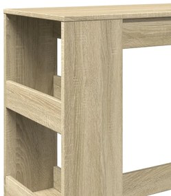 sonoma tölgy szerelt fa bárasztal tárolókkal 90 x 40 x 103,5 cm