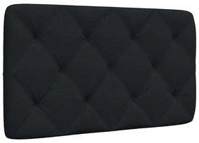 fekete szövet fejtámla párna 90 cm