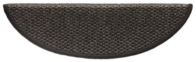 15 db szizál hatású antracitszürke lépcsőszőnyeg 56x17x3 cm