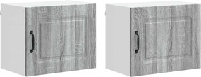 vidaXL Konyhaszekrény Kalmar 2 pcs Szürke Sonoma 50 x 31 x 40 cm