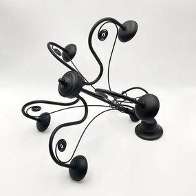 Brilagi - LED Csillár láncon COTTAGE 5xG9/40W/230V fekete/fehér