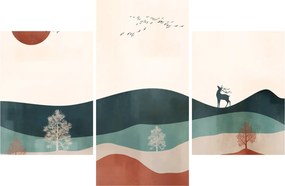 Kép - Illusztrált tájkép (90x60 cm)