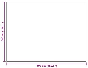 Kültéri Szőnyeg ARAKIL Barna és fehér 300 x 400 cm PP