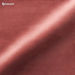 Bali rózsaszín bársony sarokkanapé, jobb oldali - Cosmopolitan Design