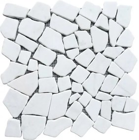 Kőmozaik Premium Mosaic Stone fehér 30x30 cm matt STMOSWH