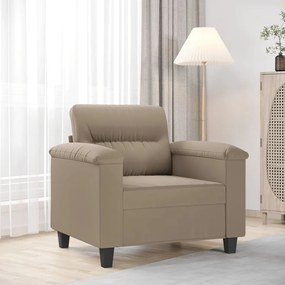 tópszínű mikroszálas szövet kanapéfotel 60 cm