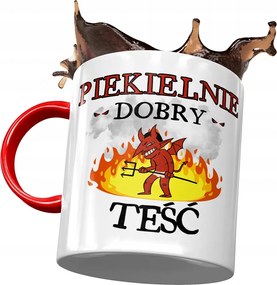 Piros bögre apósnak Anyós ajándék fényképes nyomtatással