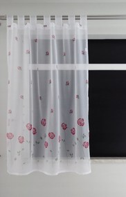 Mg Függöny fátyol Rózsaszín nyomtatás 298/8 Nadrágtartó 140x175 pol