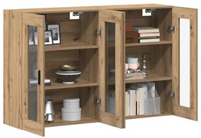 Fali Szekrények 2 pcs kézműves tölgy 69.5 x 34 x 90 cm