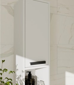Aldabra MEXY W1D fürdőszoba szekrény 25.5x24x82 cm függesztett, fehér-fekete