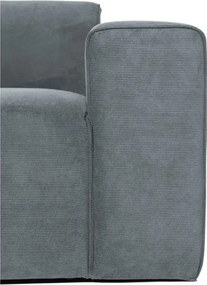 Szürke kordbársony kanapé modul (jobb oldali) Sting – Scandic